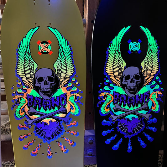X-Con GLOW-IN-DARK Limited Edition, HAND-PAINTED 10"x30.5" Deck (1 of 10)