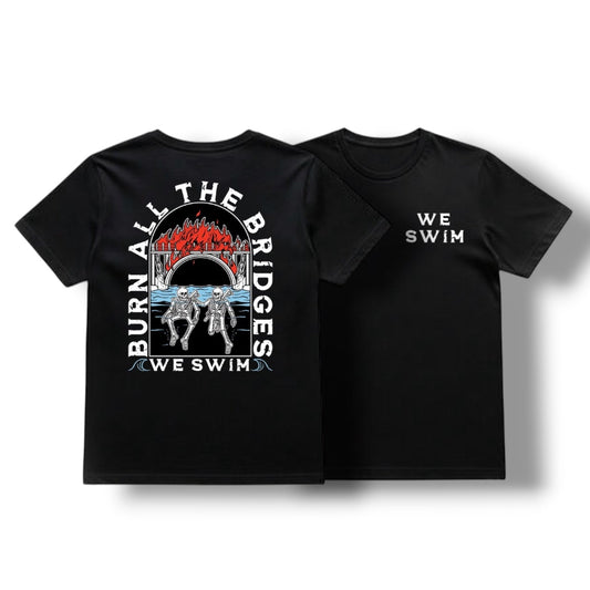 ((PRE-ORDER)) WE SWIM TEE (BLACK)