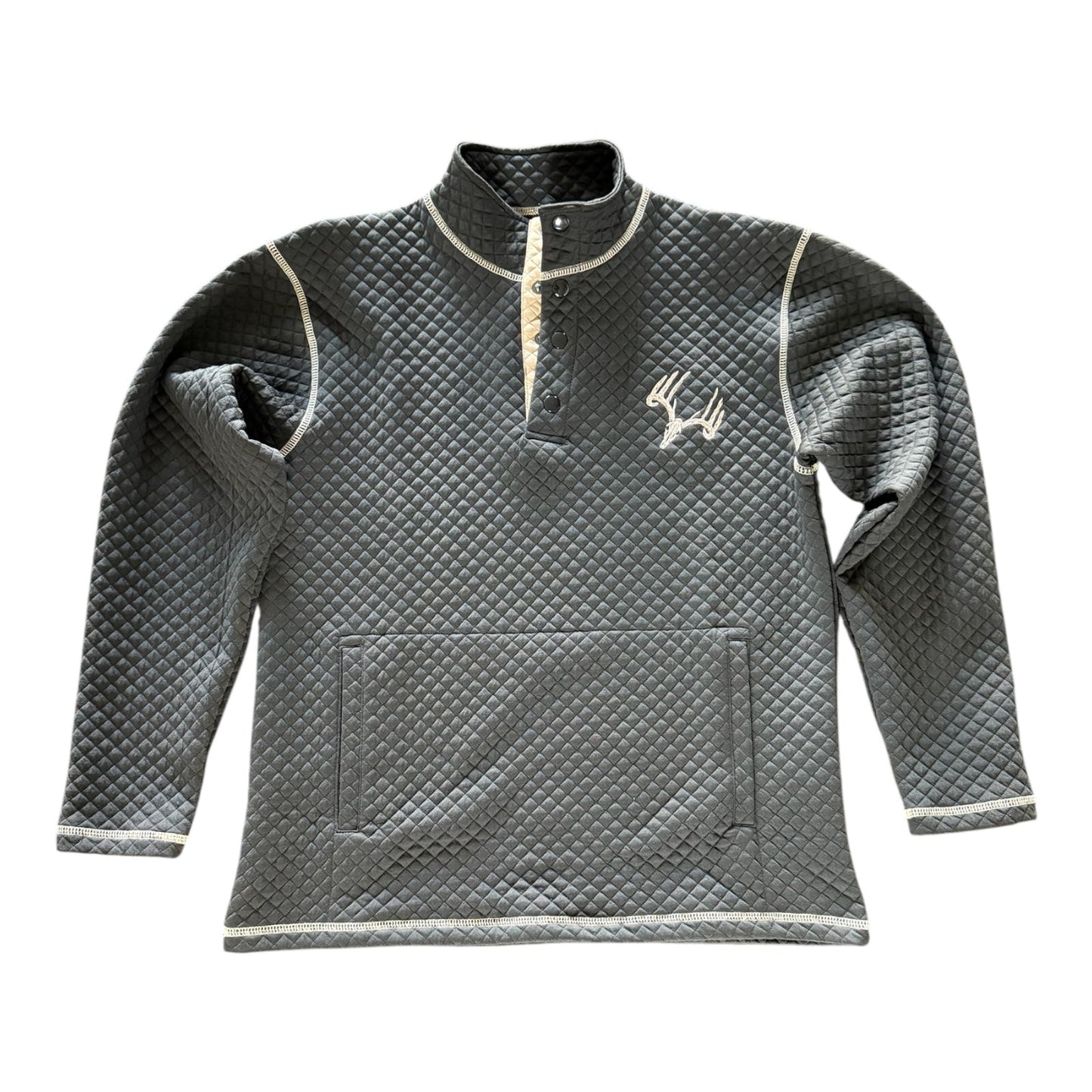 Whitetail Co. Rut Line Waffle 1/4 Button Sweatshirt