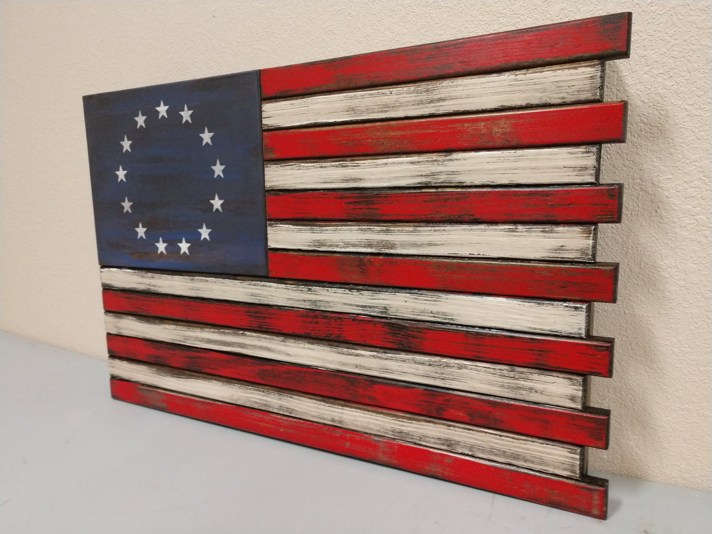 Large American Flag Gun Concealment Case with 2 Compartments
