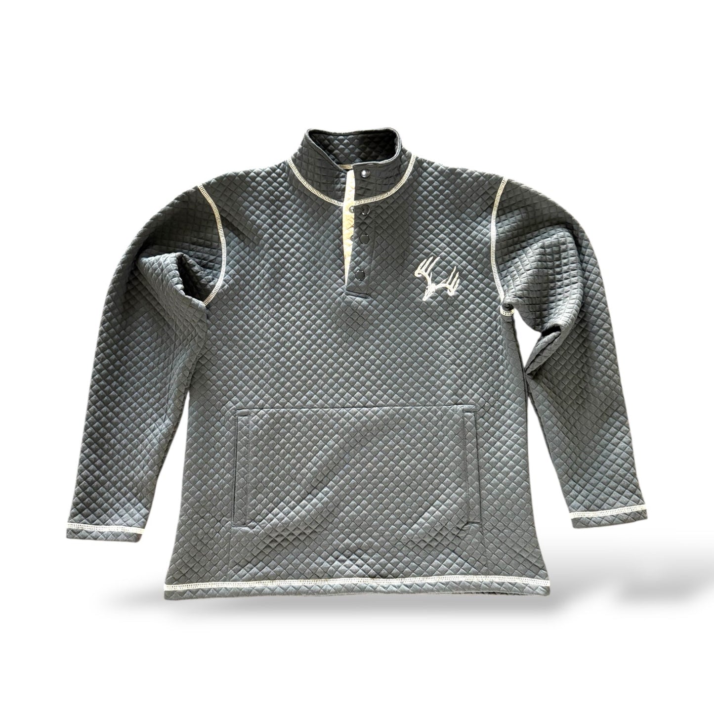 Whitetail Co. Rut Line Waffle 1/4 Button Sweatshirt