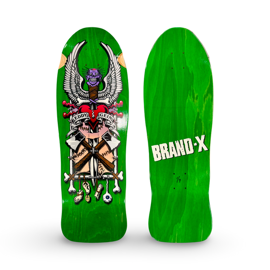 Ed Gein, Limited Edition, Hand-Painted STAIN Deck 10"x30" (1 of 9)