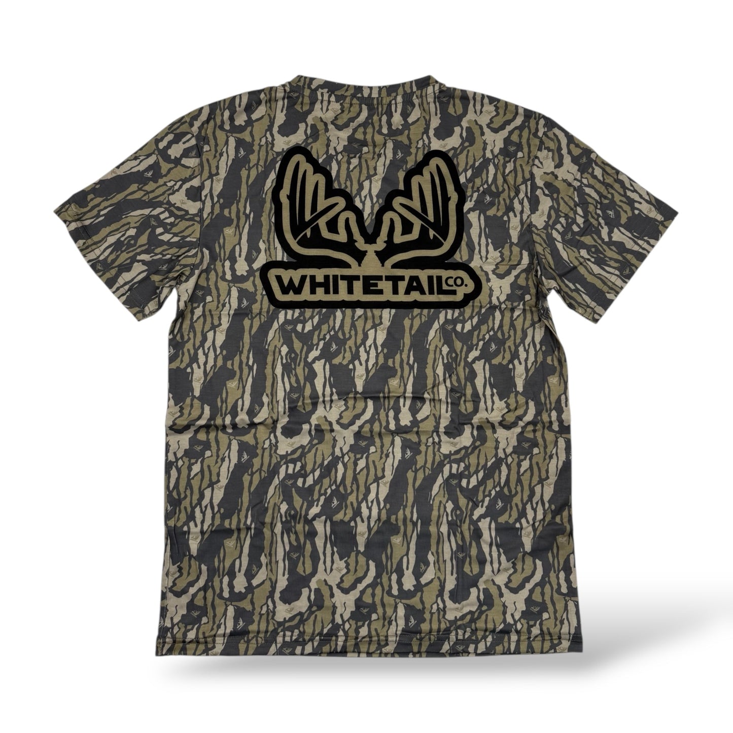 Whitetail Co. Old Tree Bark Camo Faded Pocket Tee