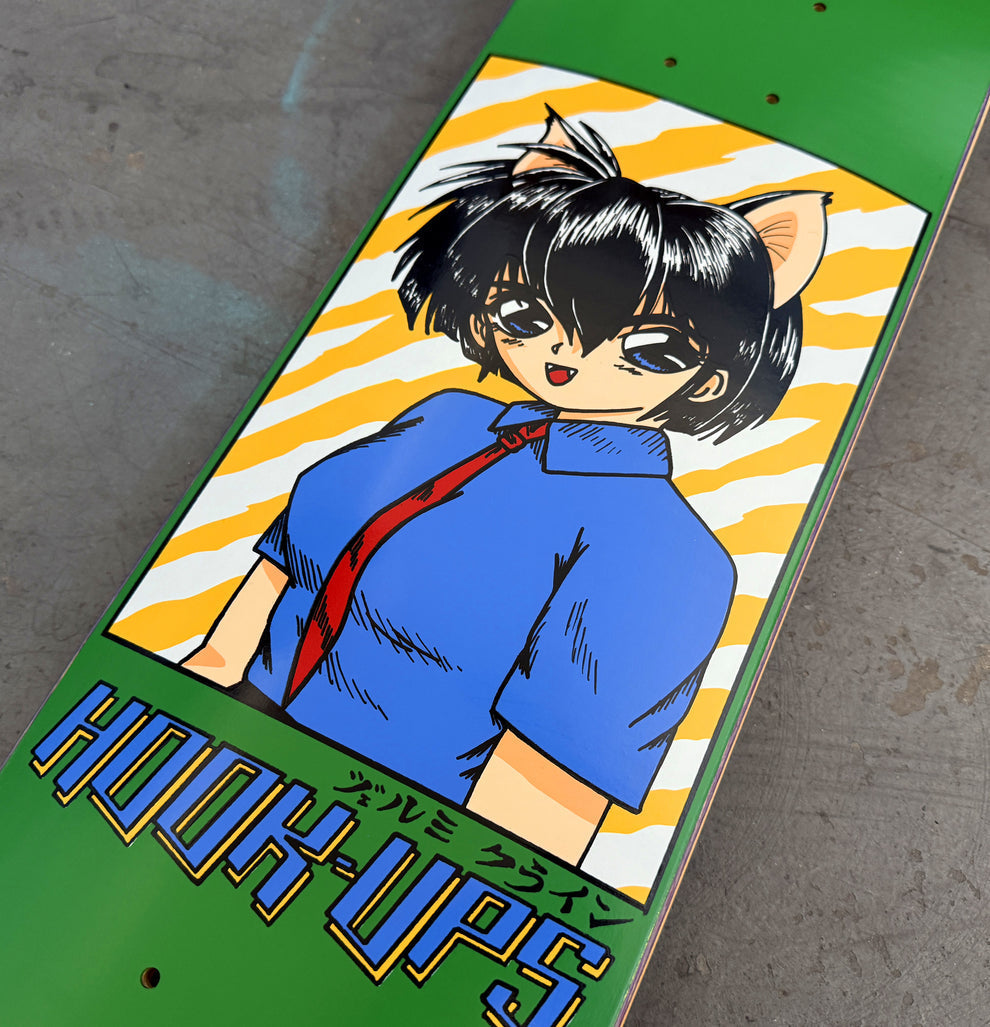 Hook Ups Cat Girl 2 7.5" Skateboard Deck