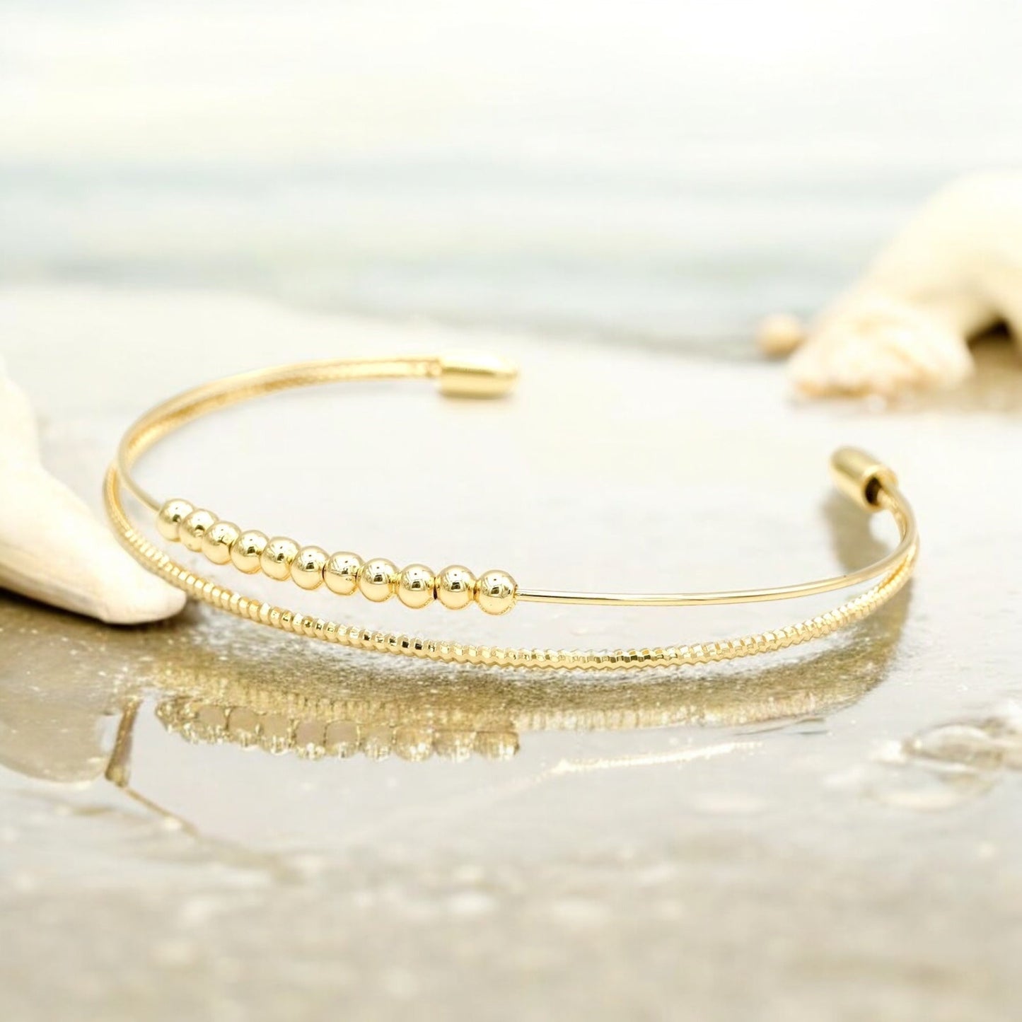 GOLDEN ERA - Gold Cuff Accent Bracelet