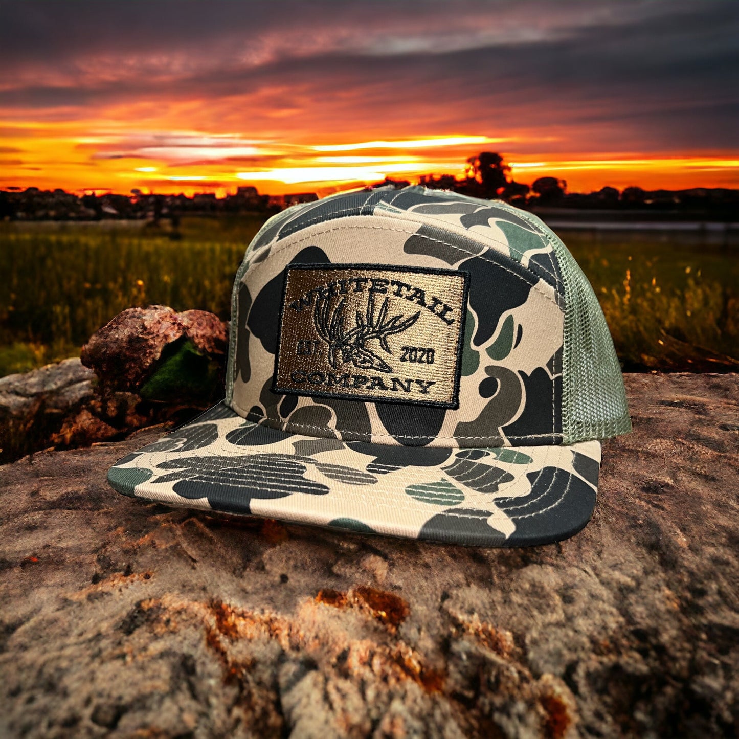 XL | Whitetail Co. | Old School Duck Camo | 7 Panel | XL