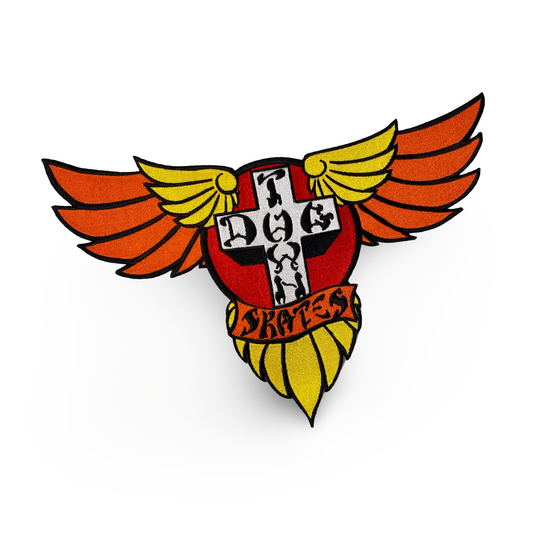 Dogtown 70s Wings Embroidered HUGE Patch 12"