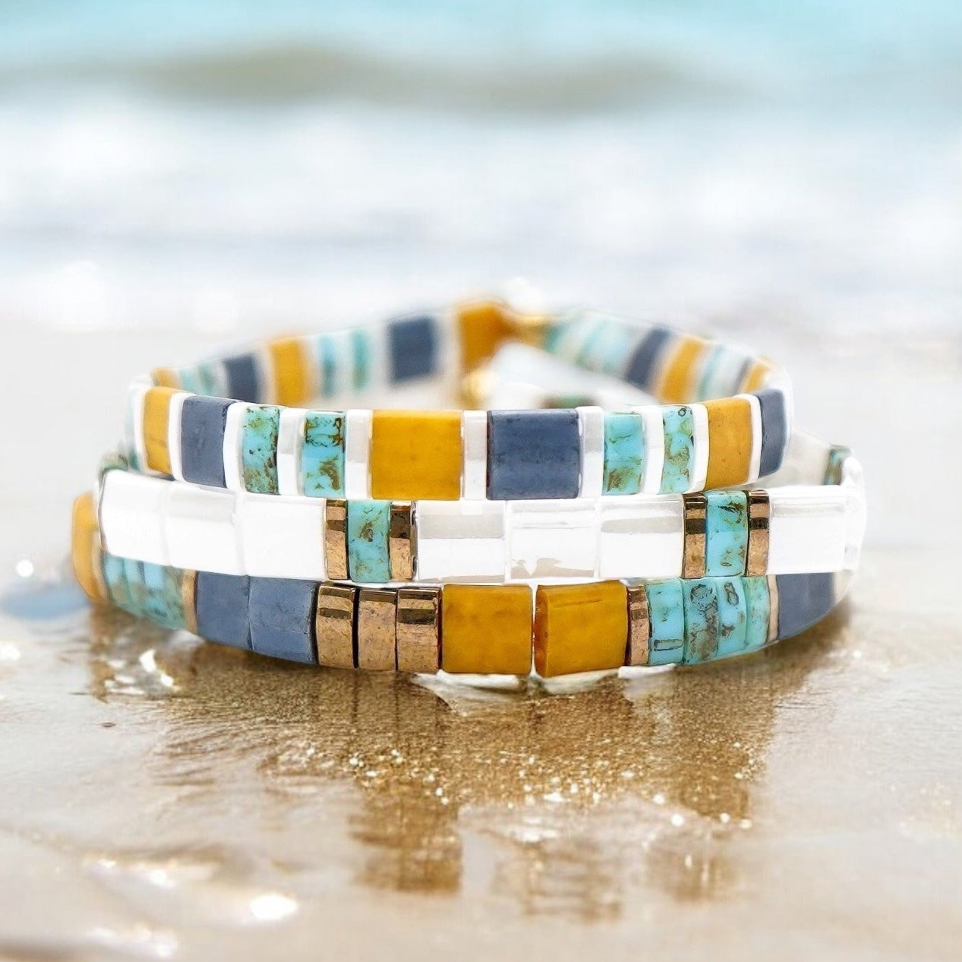 INDIE - Tila Bead Bracelet Stack