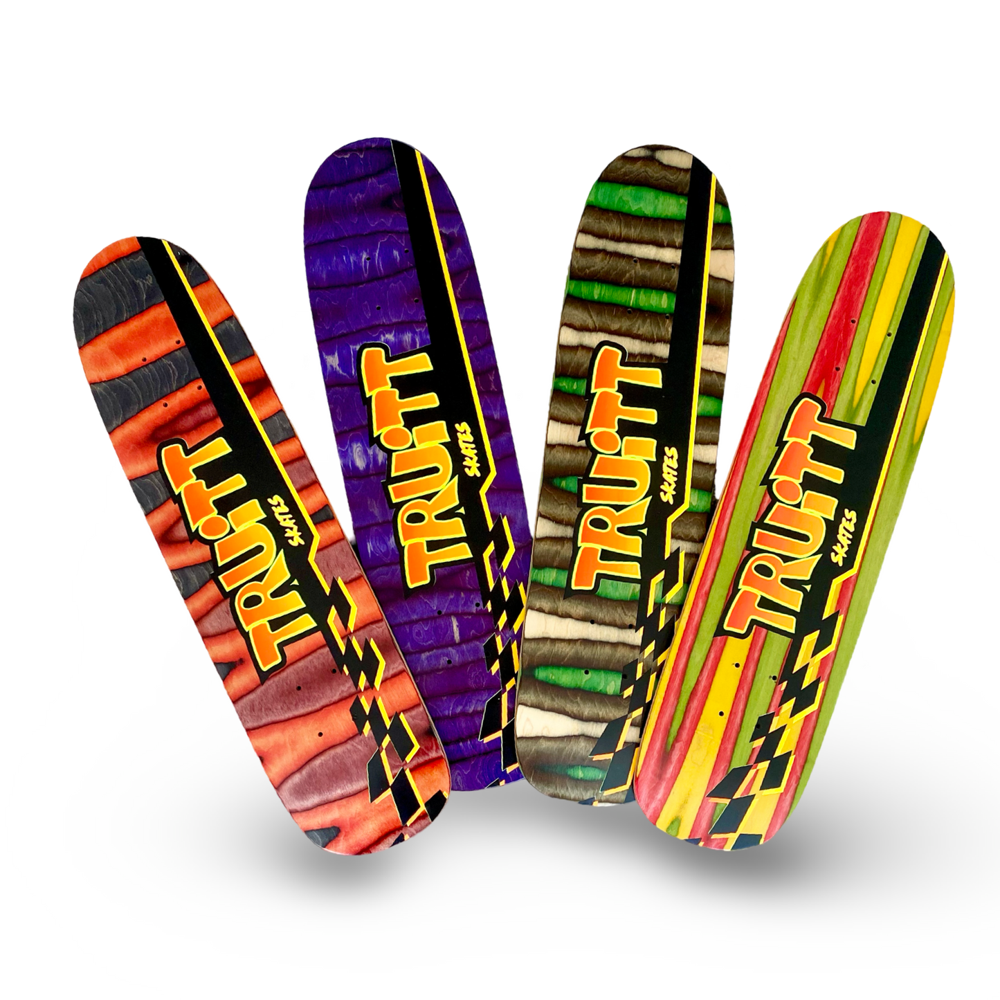 Truitt Skates Spectrum FREESTYLE Deck 7.3” x 28” HAND-PAINTED & AUTOGRAPHED (1 of 1)