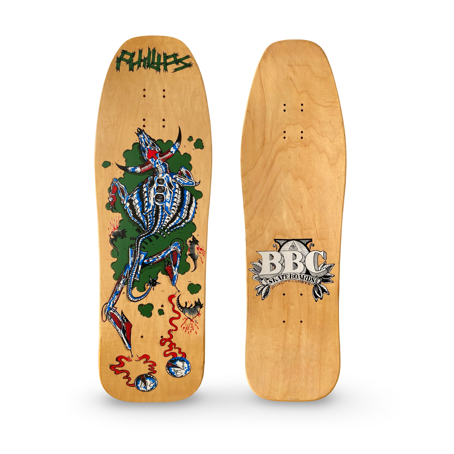 Jeff Phillips MUTILATED STEER Limited Edition, BBC Deck HAND-PAINTED (1 of 50) (PRE-ORDER, DECEMBER)