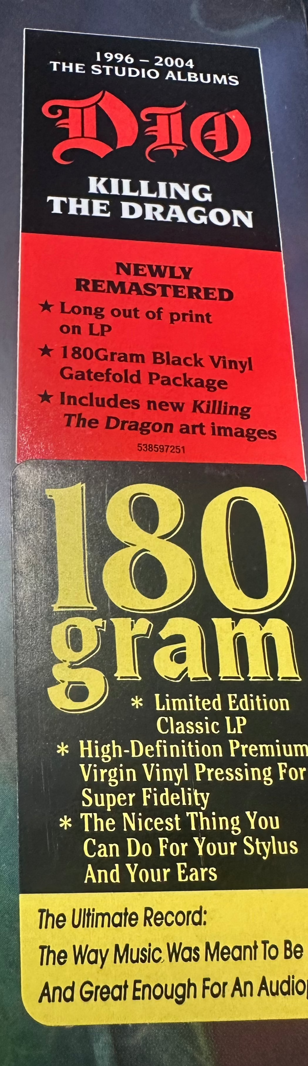 DIO – Killing The Dragon [180 Gram] Vinyl LP Record