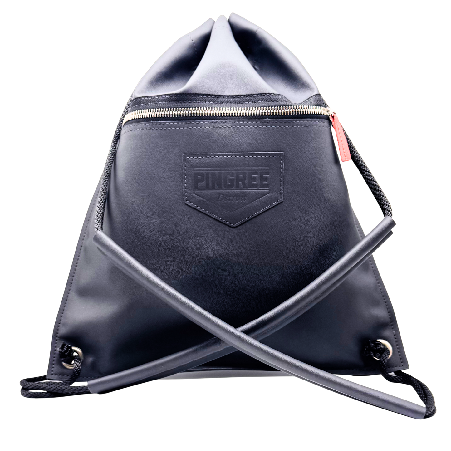 Detroit Drawstring Backpack in Leather