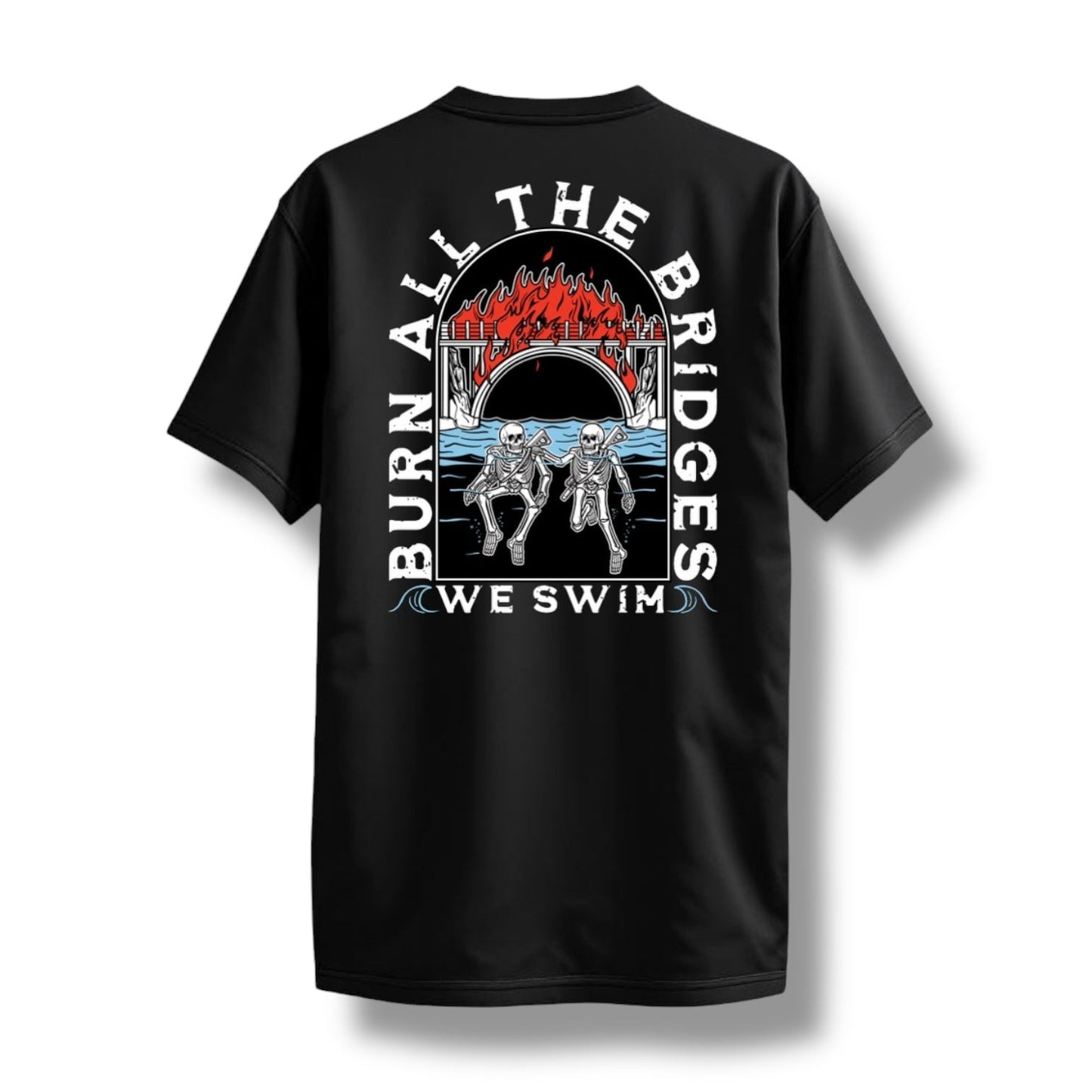 "WE SWIM" TEE (BLACK)