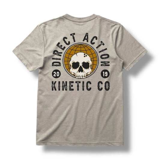 "KINETIC CO" TEE (HEATHER SILK)