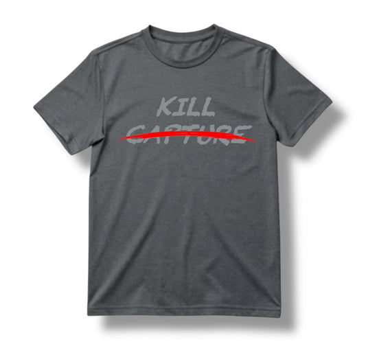 "KILL CAPTURE" TEE (HEATHER METAL)