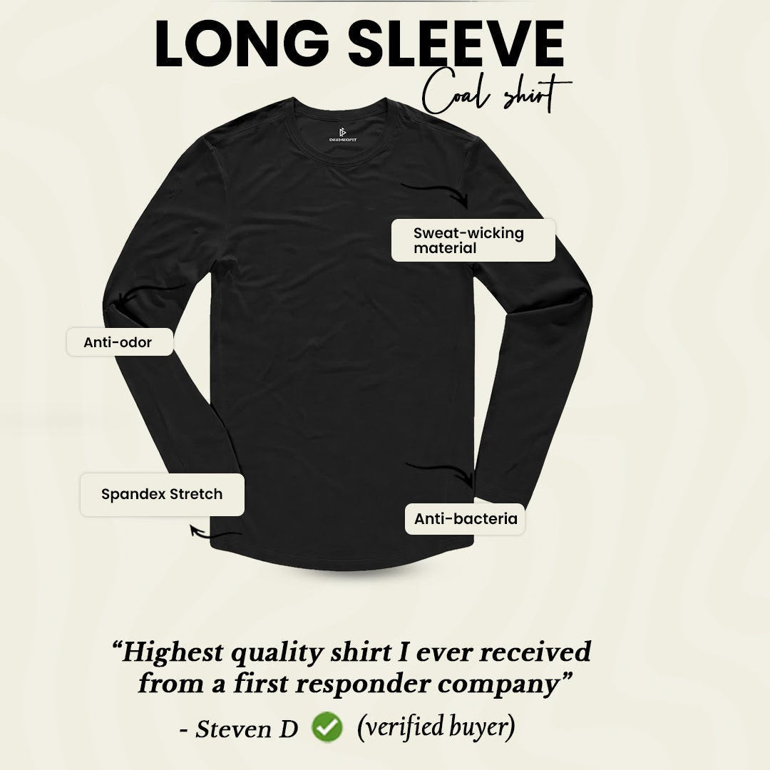 Long Sleeve Dry Fit Shirt - Coal
