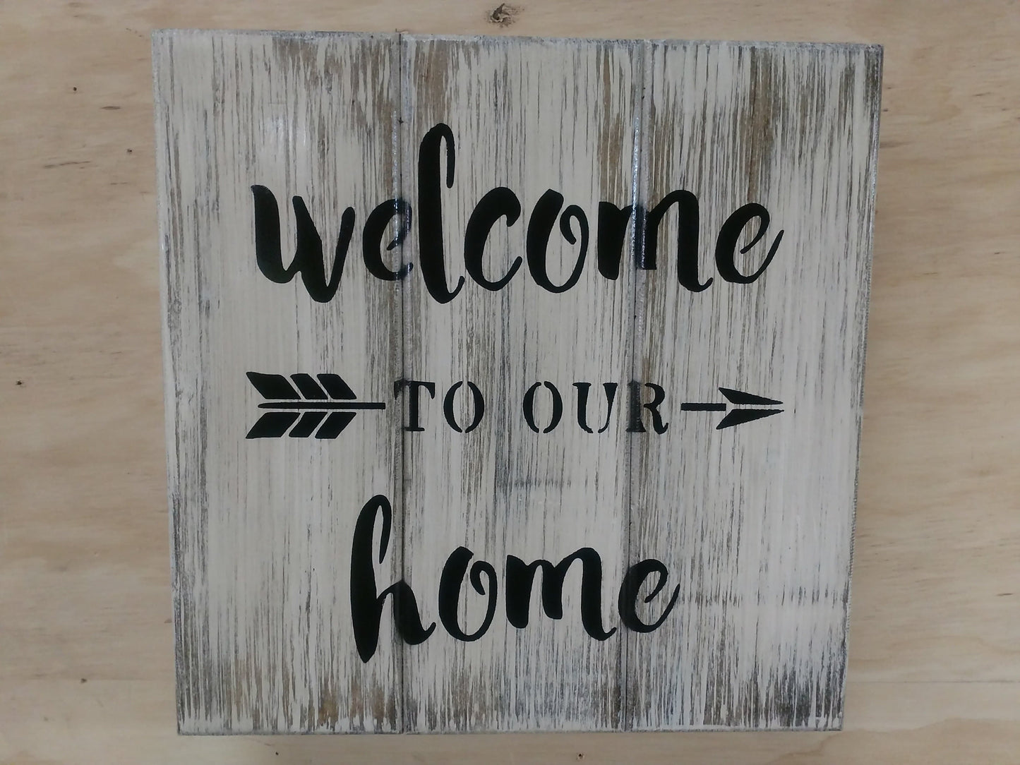 "Welcome To Our Home" Wall Art Box