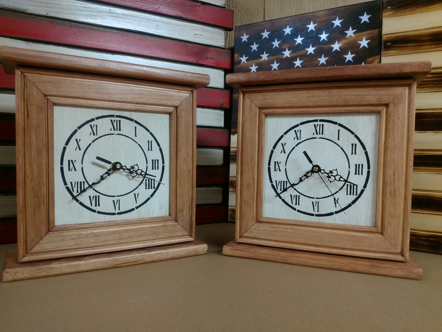 "Peacemaker” Wooden Gun Concealment Clock