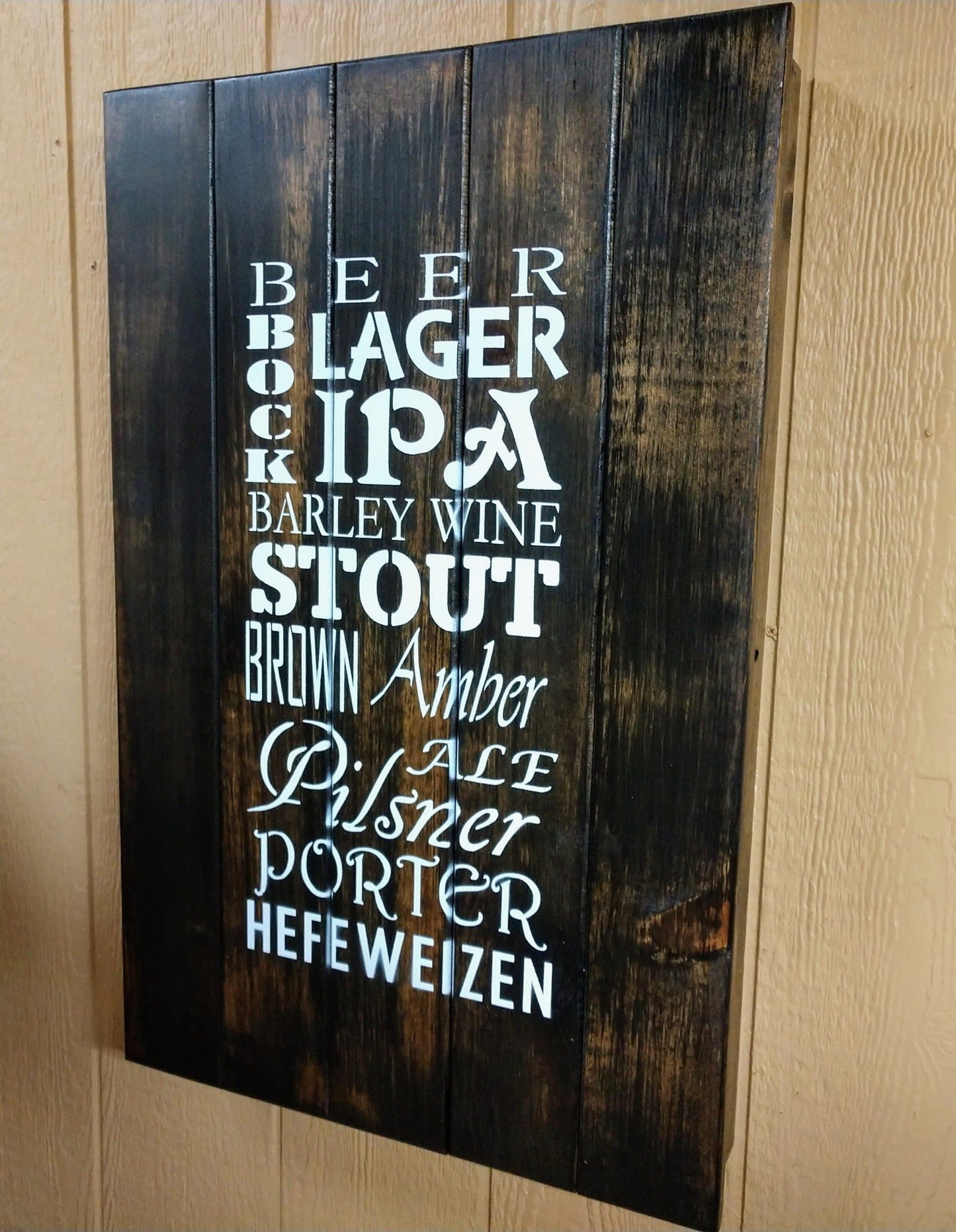 Craft Beer Hidden gun storage sign