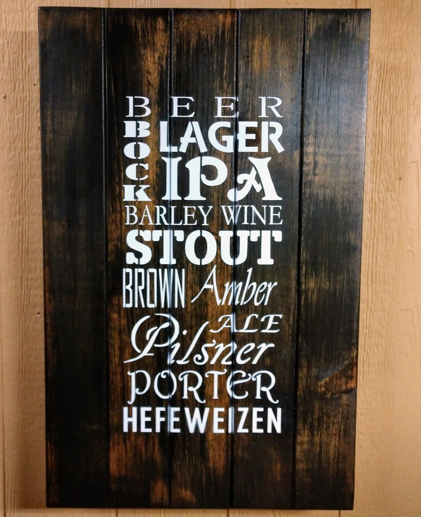 Craft Beer Hidden gun storage sign