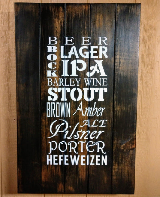 Craft Beer Hidden gun storage sign