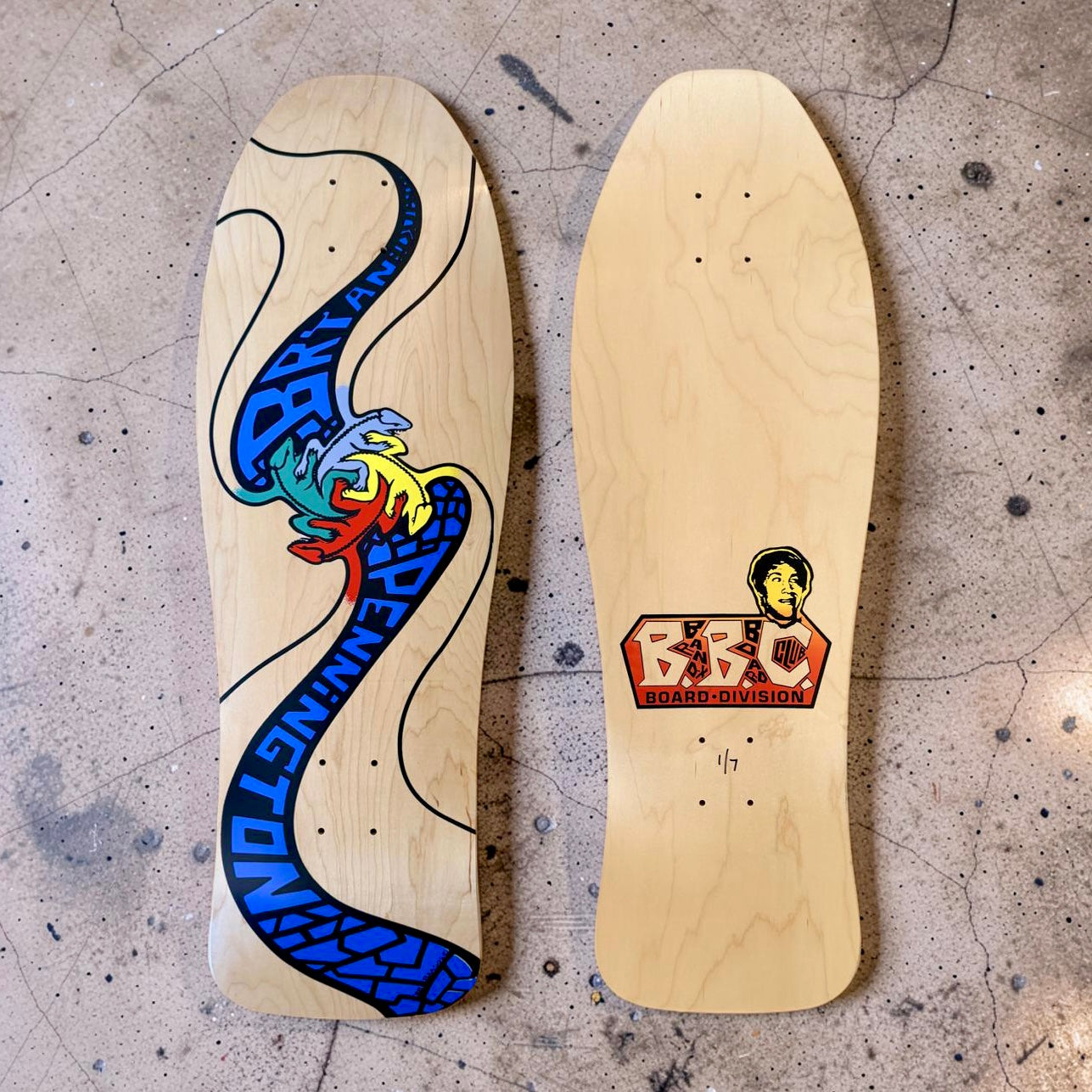 Bryan Pennington BBC Escher Lizard, Limited Edition, HAND-PAINTED, Deck 10.3"x30.5" (1 of 8)