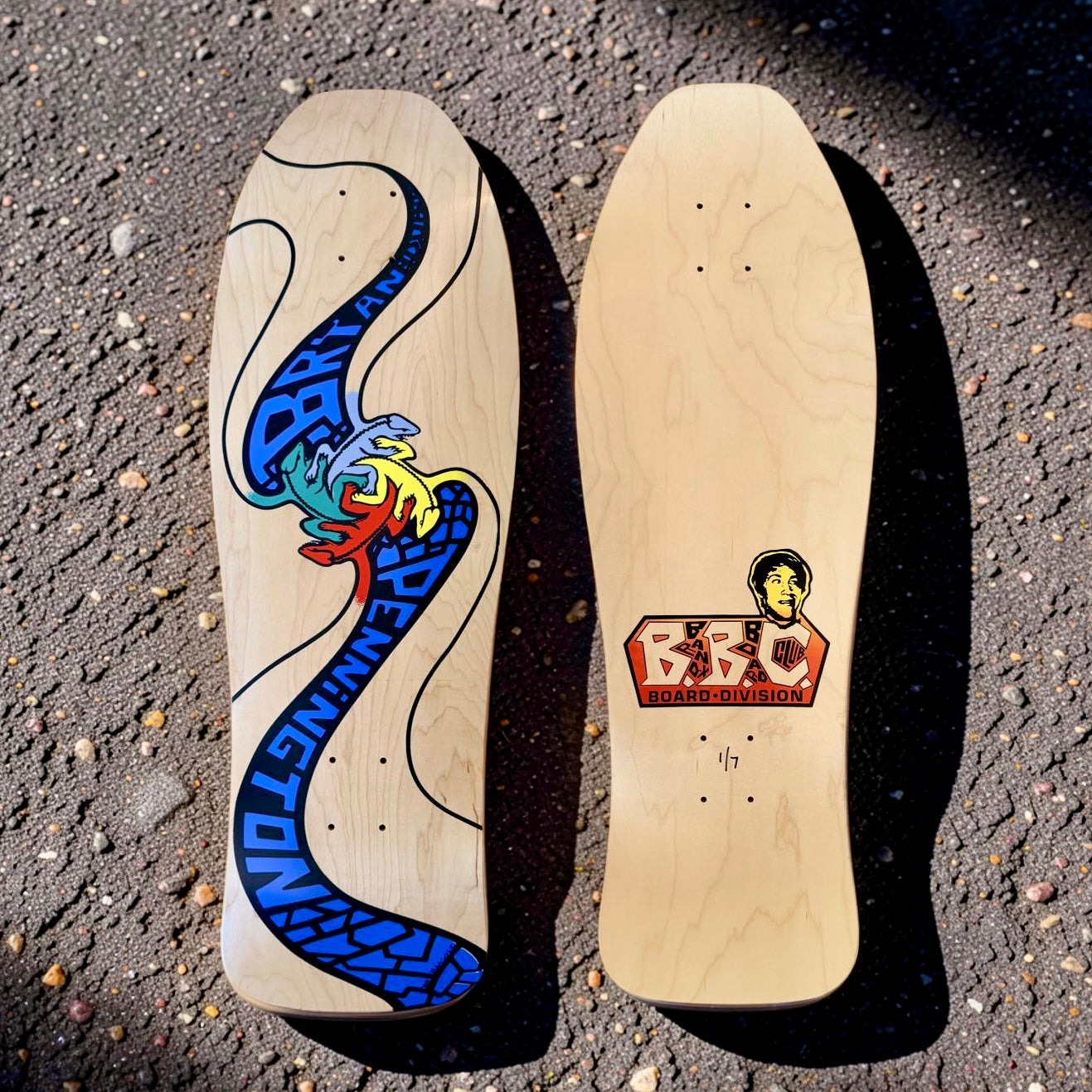 Bryan Pennington BBC Escher Lizard, Limited Edition, HAND-PAINTED, Deck 10.3"x30.5" (1 of 8)