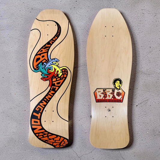Bryan Pennington BBC Escher Lizard, Limited Edition, HAND-PAINTED, Deck 10.3"x30.5" (1 of 8)