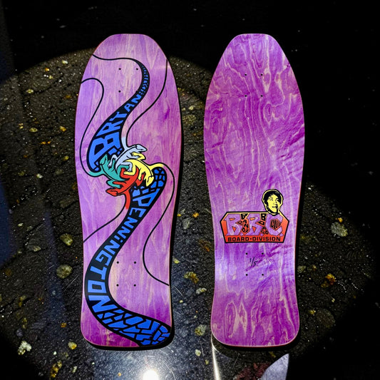 Bryan Pennington BBC Escher Lizard, Limited Edition, HAND-PAINTED, Deck 10.3"x30.5" (1 of 5)