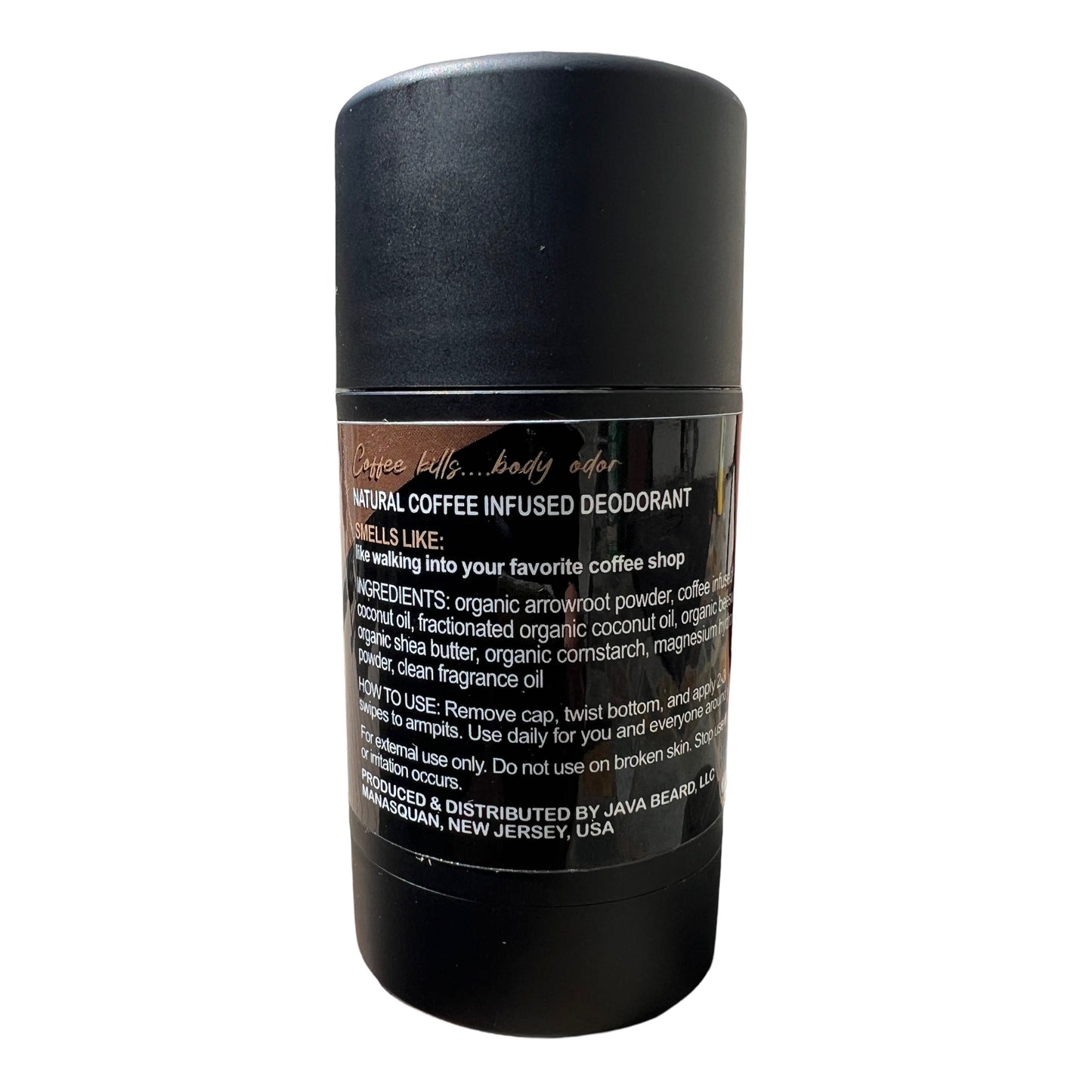 Coffee Shop Coffee-Infused Natural Deodorant – Real Coffee Scent & Safe for All