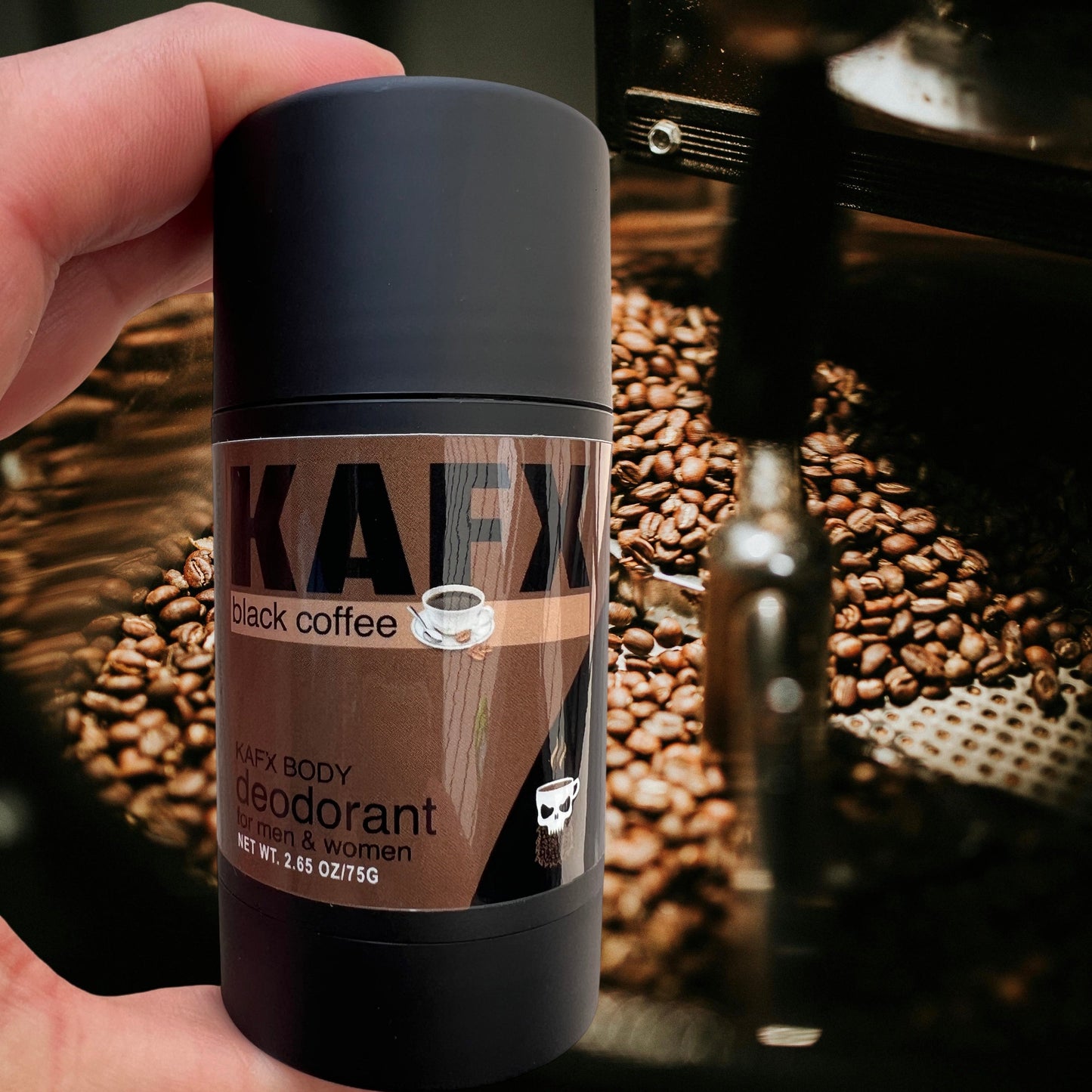 Coffee Shop Coffee-Infused Natural Deodorant – Real Coffee Scent & Safe for All