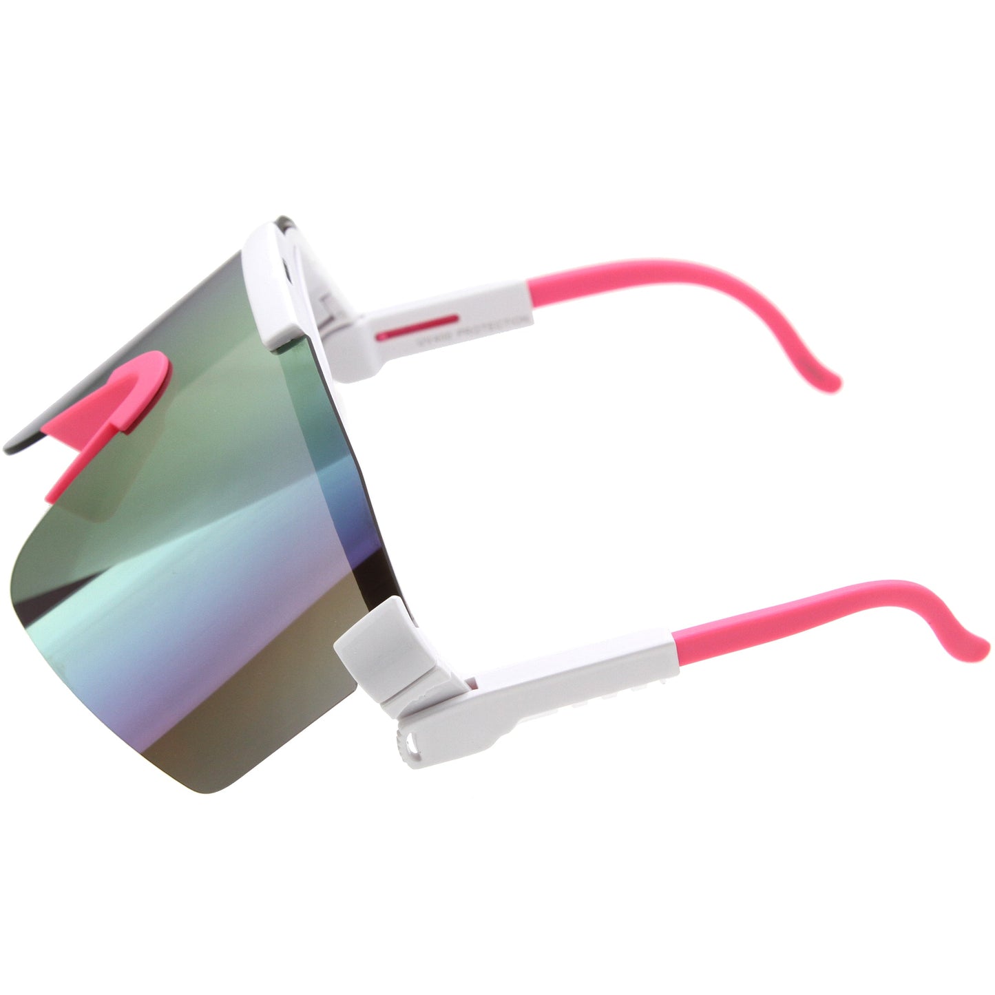 Adjustable Futuristic Side Panel Cyberpunk Monoblock Shield Sunglasses D266