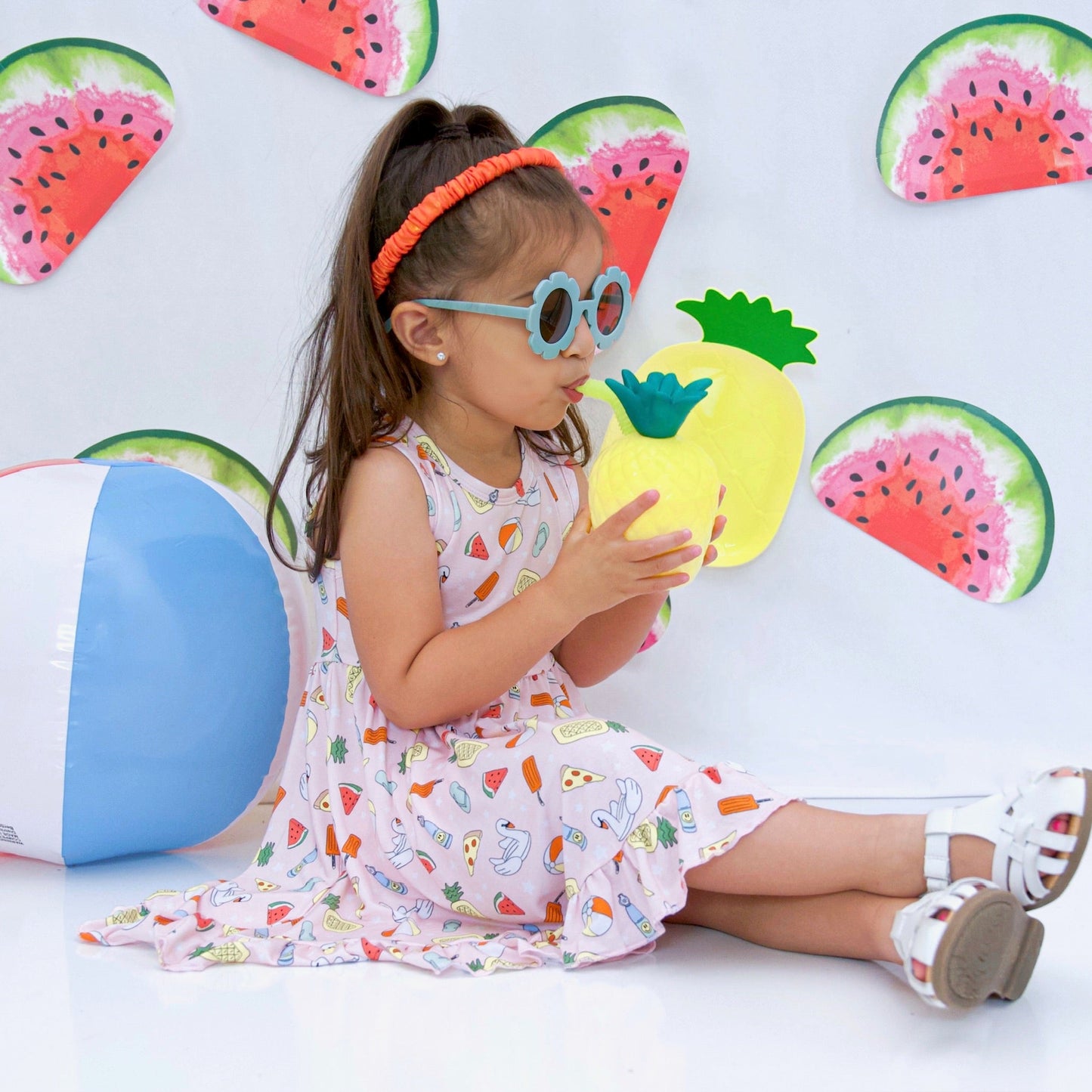 POOLSIDE PARTY DREAM RUFFLE DRESS