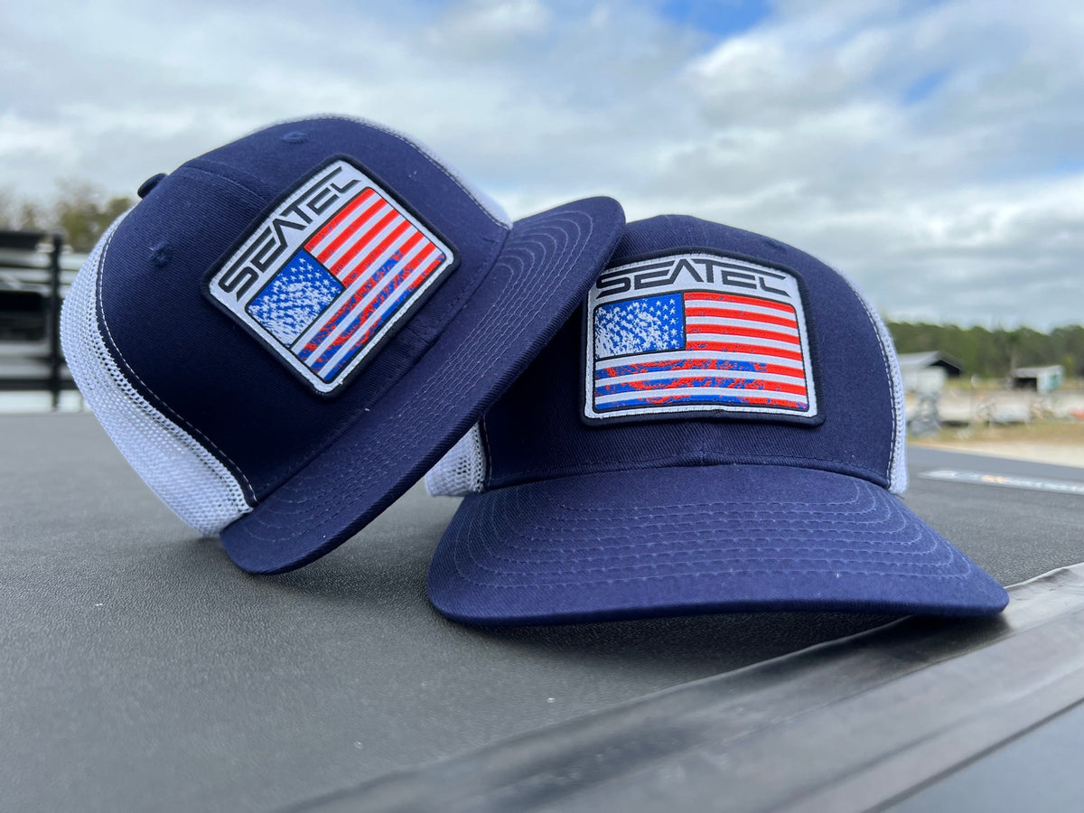 RWB Flat Bill Trucker Hat