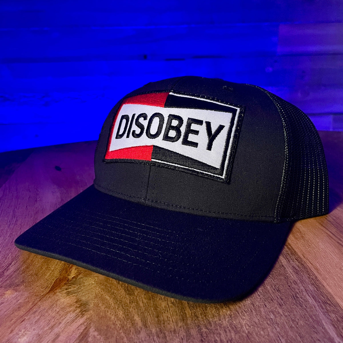 DISOBEY TRUCKER HAT - BLACK