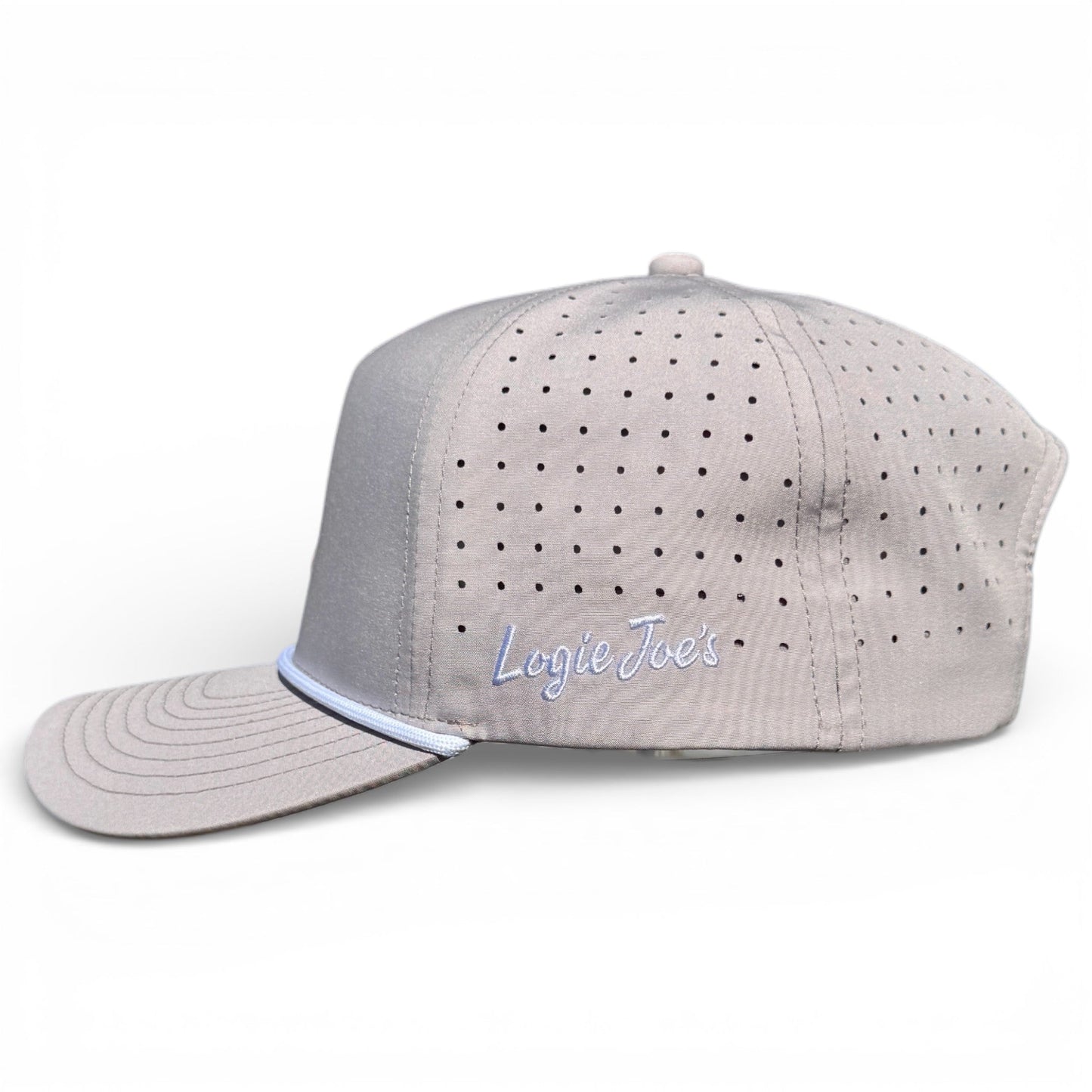 Golf Neon Arrow Sign Golf Hat | Snapback Cap | Built-in Magnetic Ball Marker Holder + Marker Included | Adjustable Light Gray