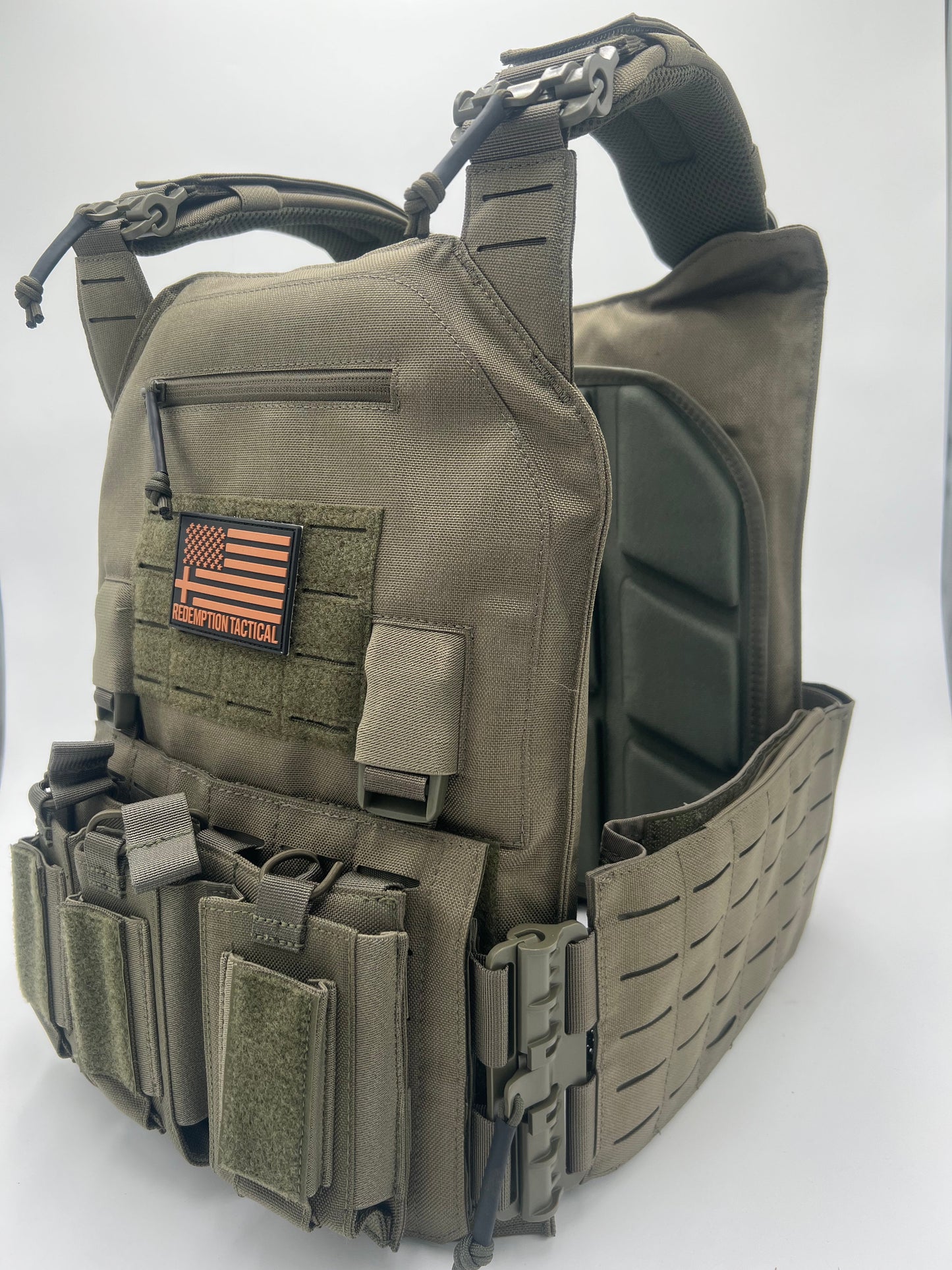 Redemption Tactical® "CRUSADER 2.0 XL” V4 Plate Carrier Vest with Side Cummerbund