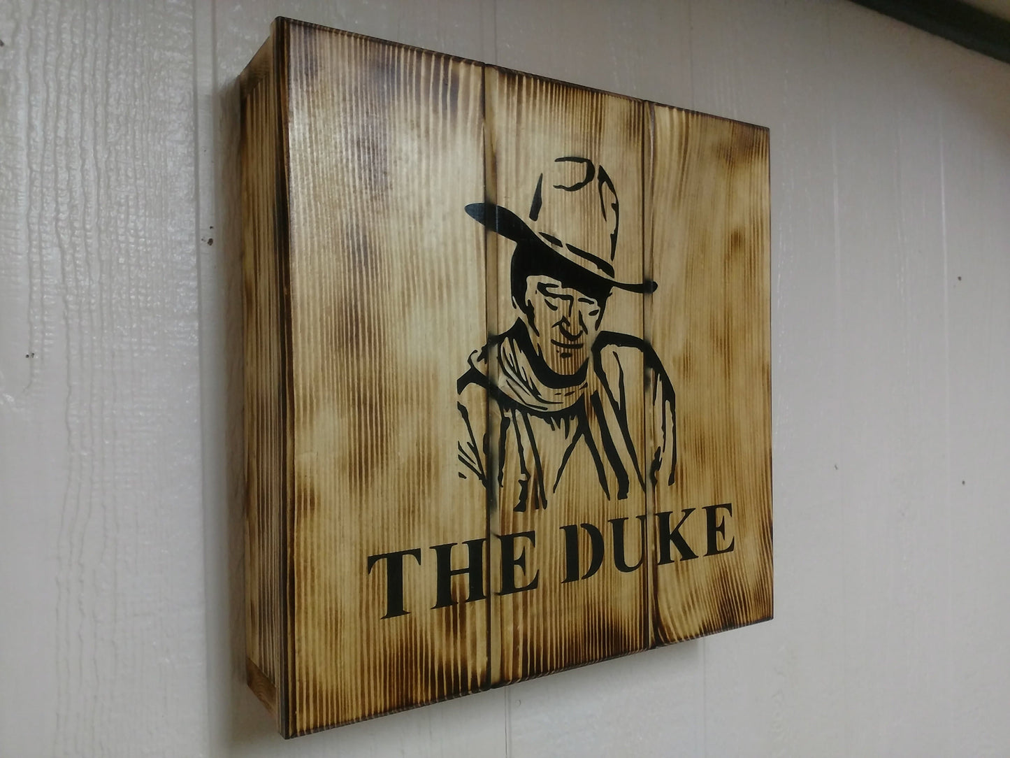The Duke wall art box.