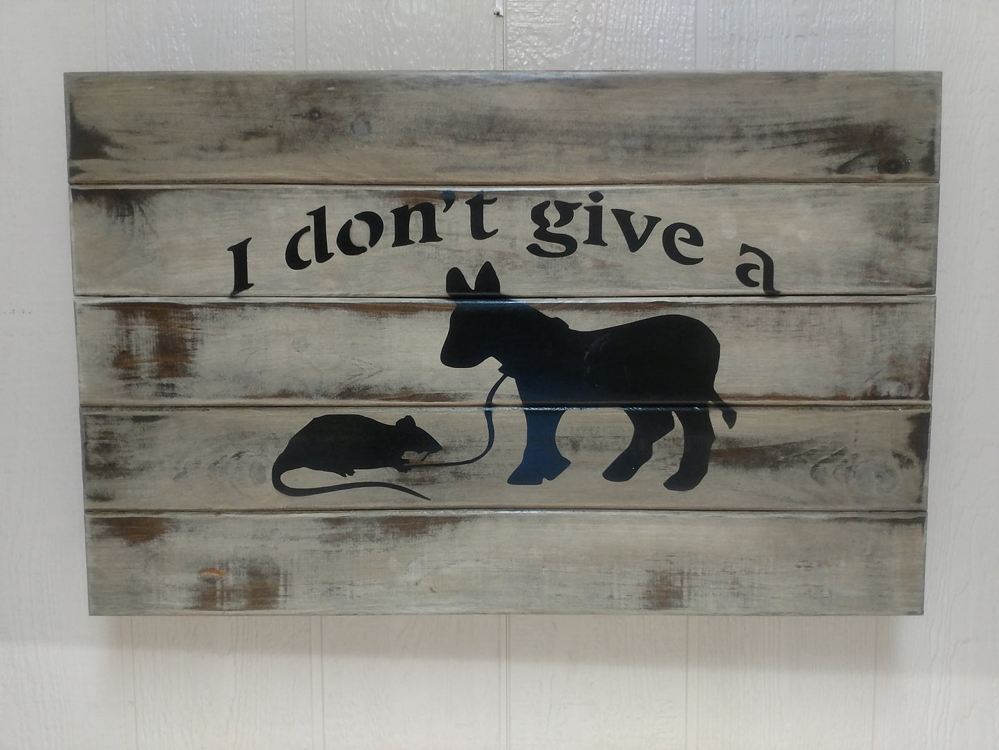 “I Don't Give A Rat's Ass” Gun Concealment Wall Art