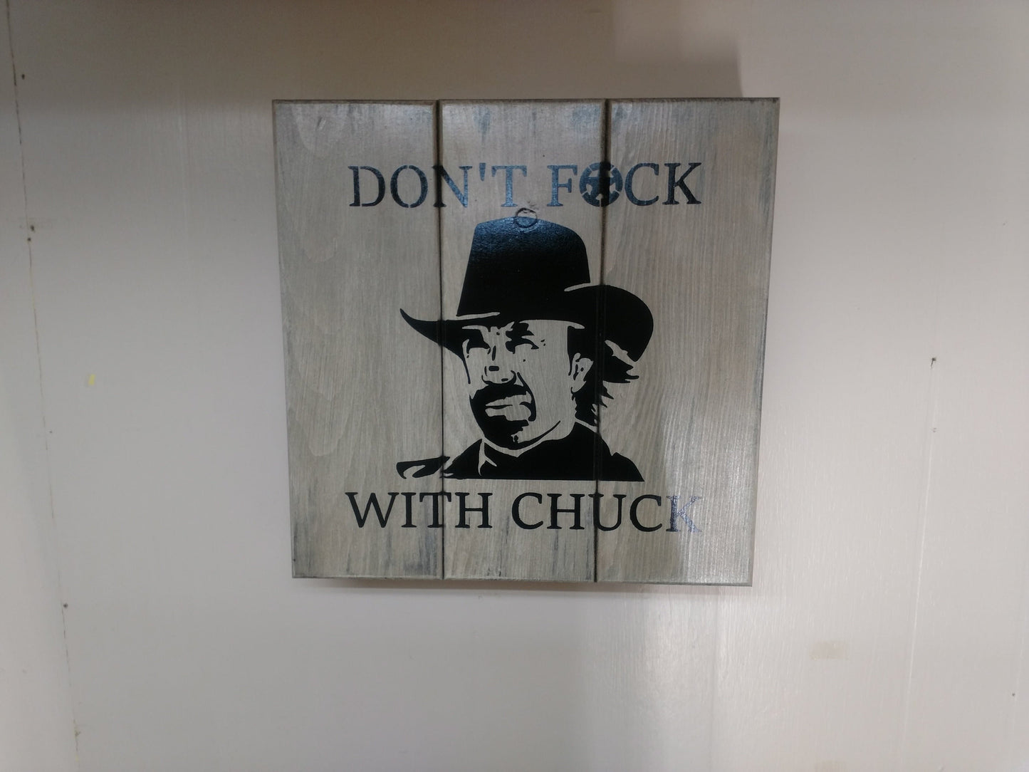 Chuck Norris Gun Concealment Wall Art Box