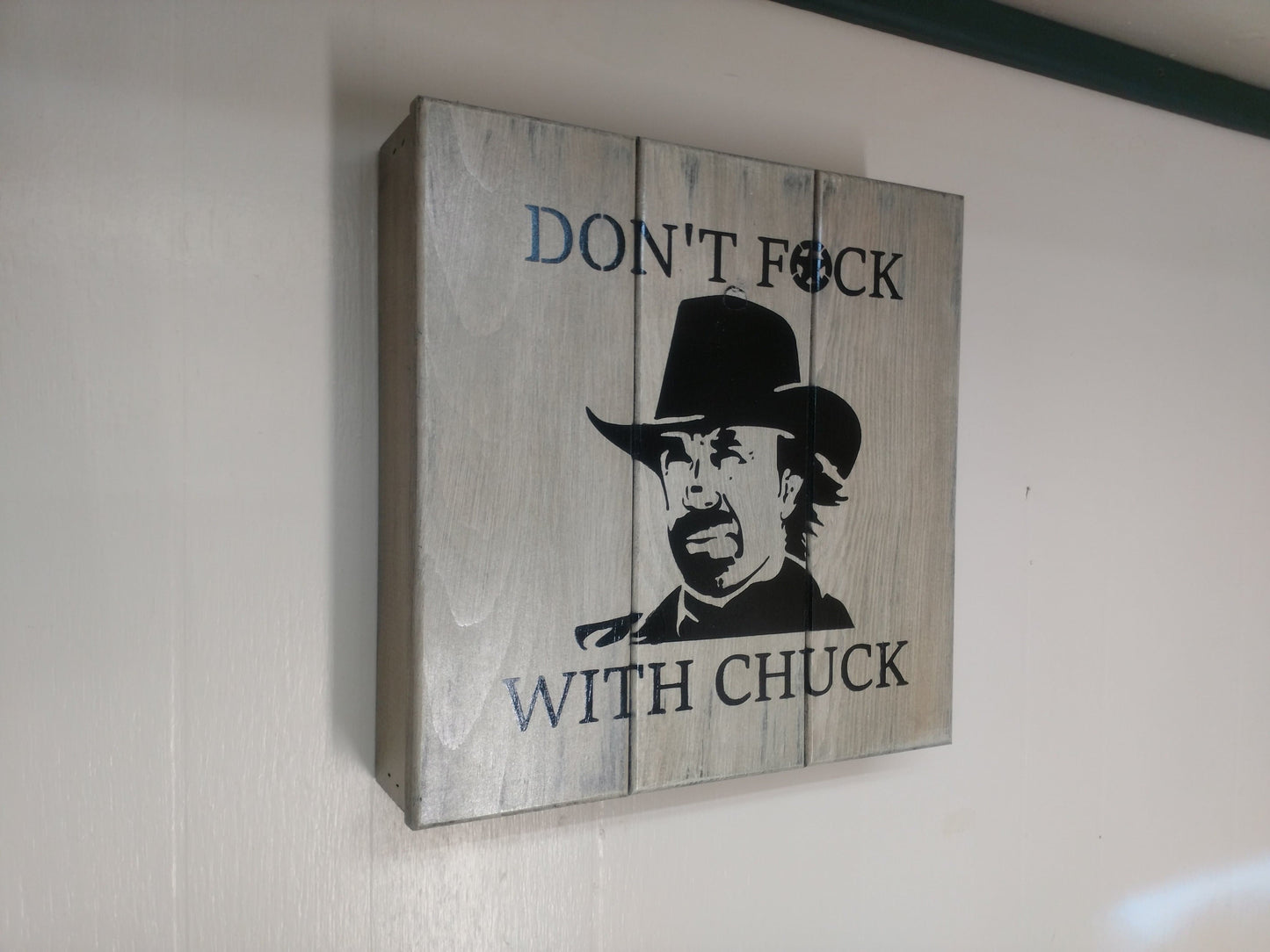 Chuck Norris Gun Concealment Wall Art Box