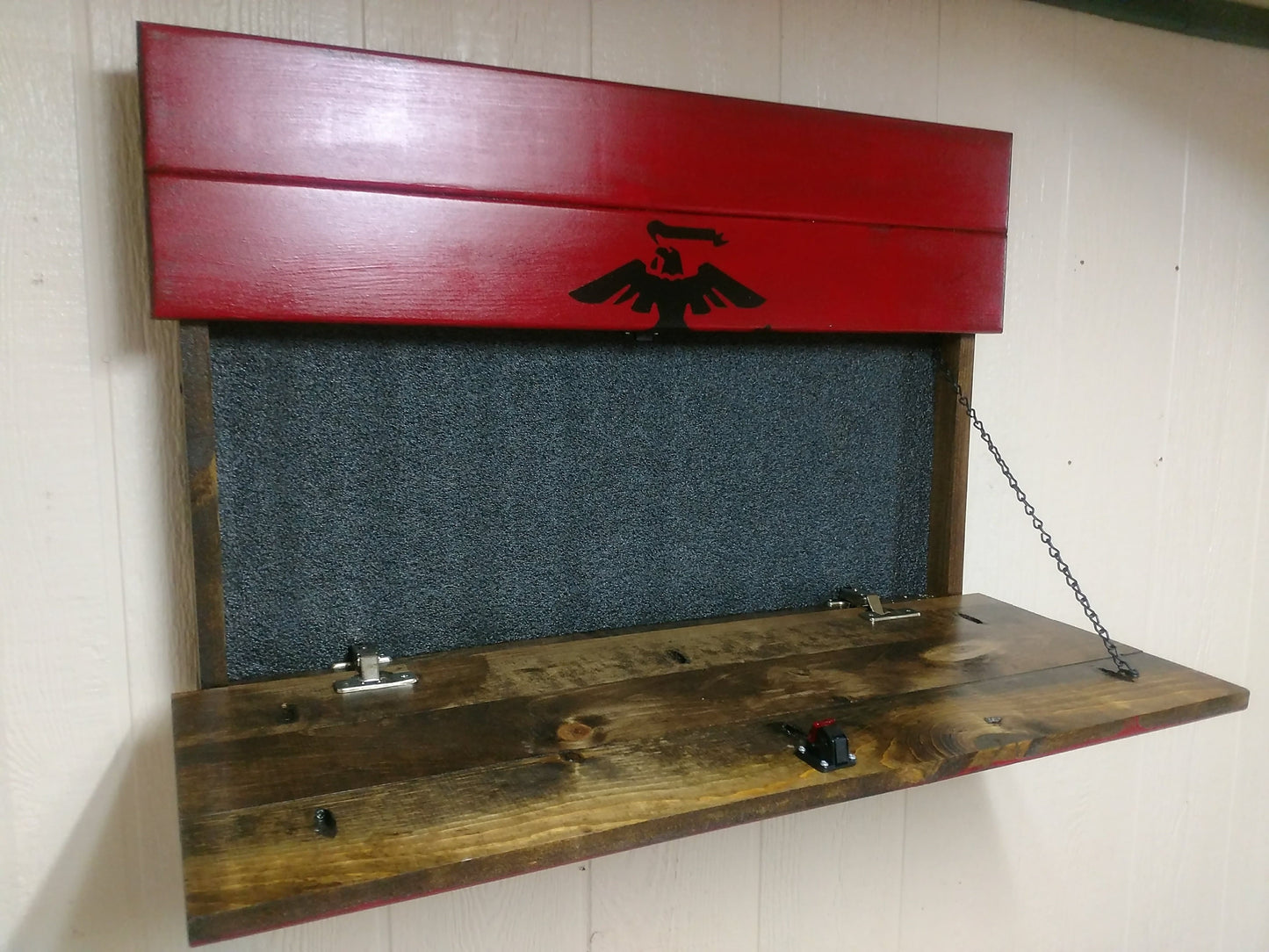 Marine Corps Flag Hidden Gun Storage Wall Art