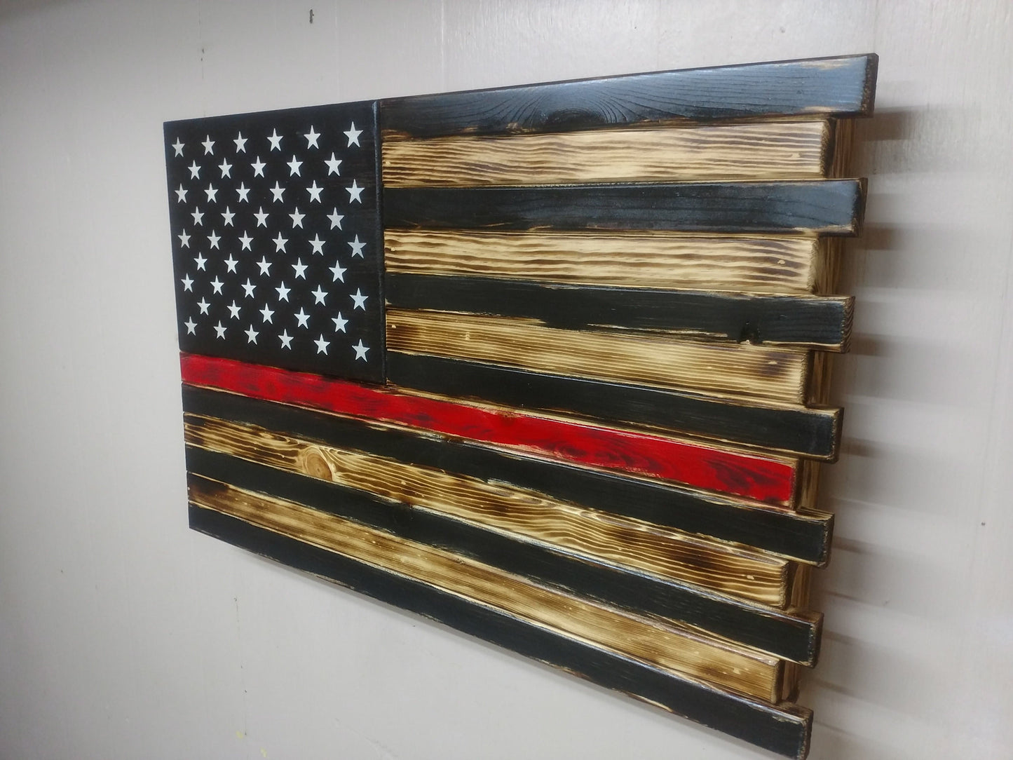 Large American Flag Gun Concealment Case with 2 Compartments