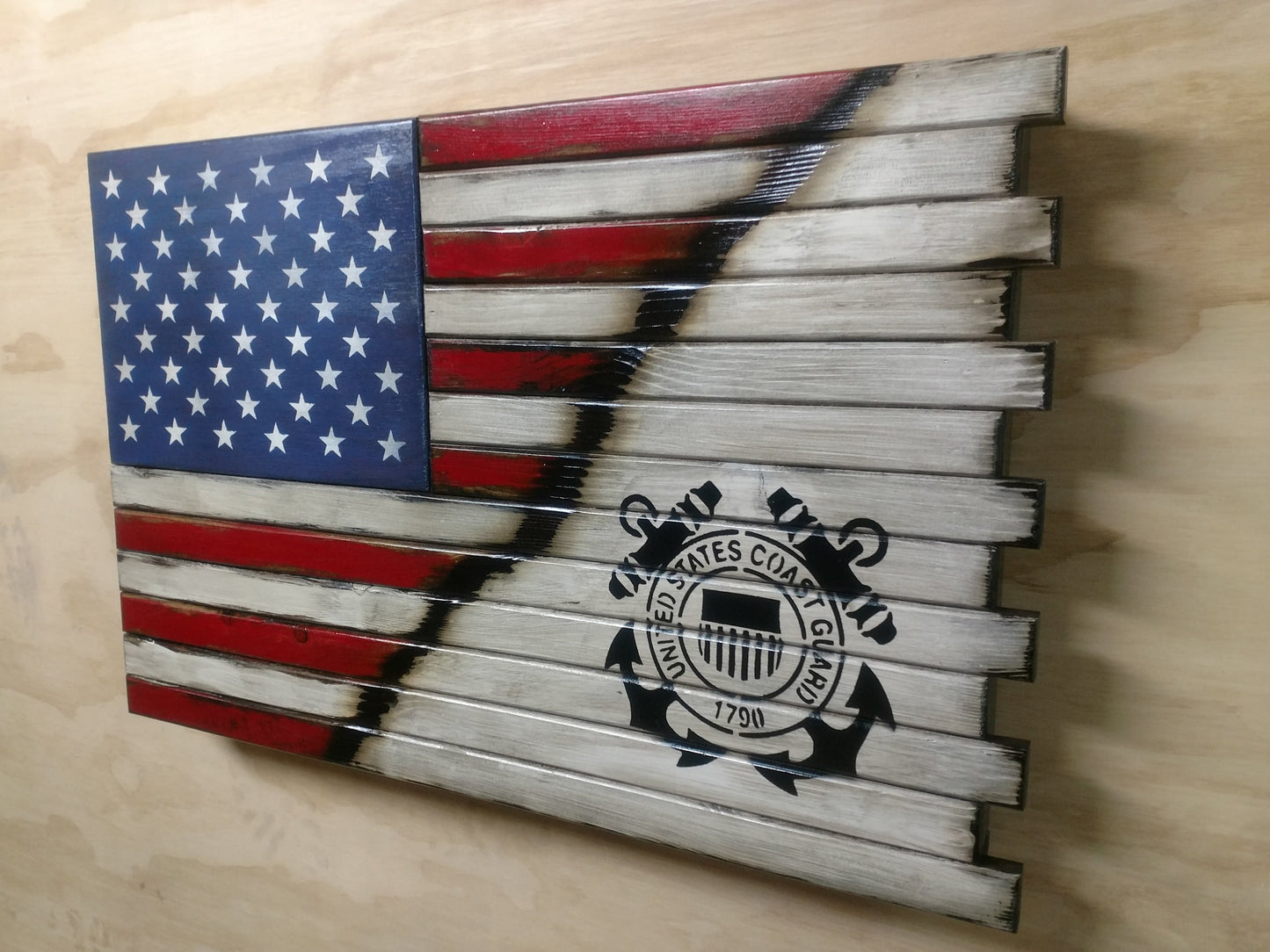 Deluxe 3 Compartment Gun Concealment Case (Hybrid American Flag Designs)