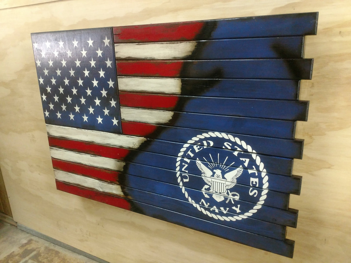 Premium 2 Compartment Gun Case - Half Flag & Half Logo Designs