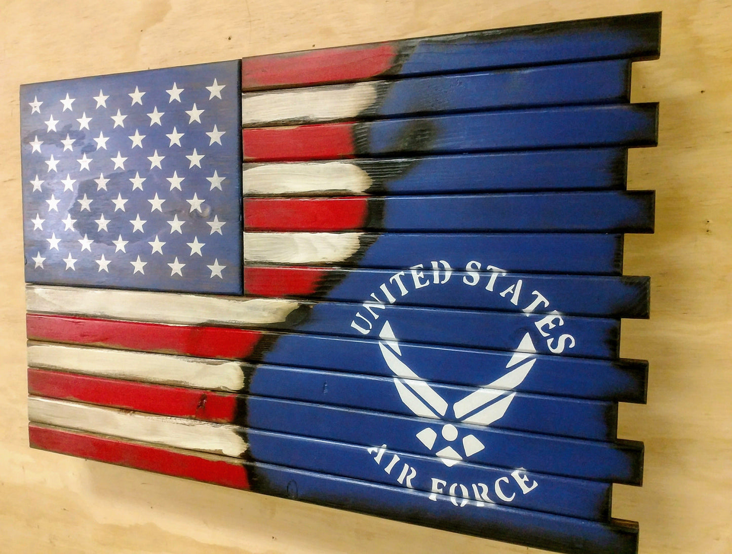 Premium 2 Compartment Gun Case - Half Flag & Half Logo Designs