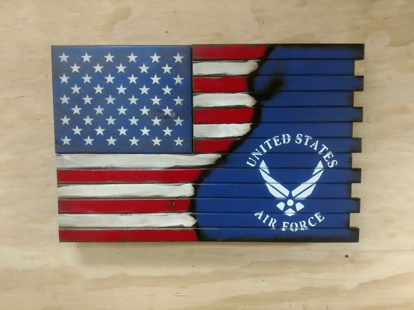 Deluxe 3 Compartment Gun Concealment Case (Hybrid American Flag Designs)