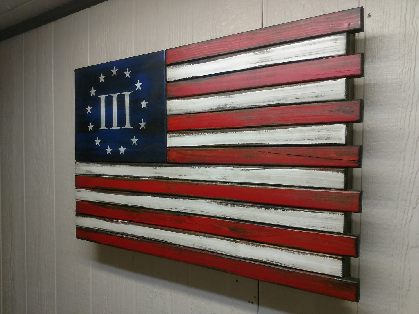 Single Compartment Small American Flag Gun Concealment Case