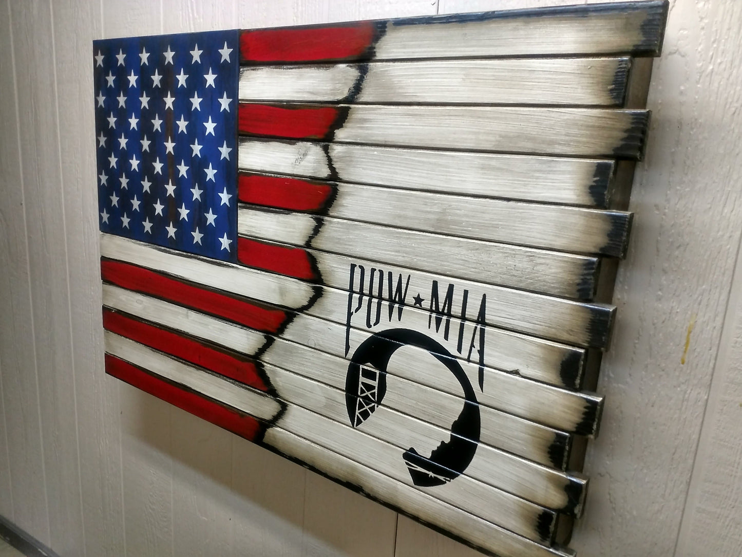 Deluxe 3 Compartment Gun Concealment Case (Hybrid American Flag Designs)