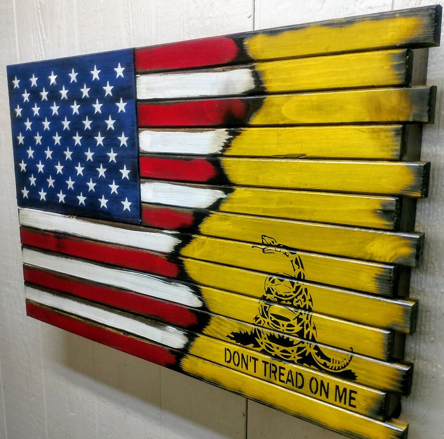Small Hidden Gun Case with ½ USA Flag and ½ Graphic Design